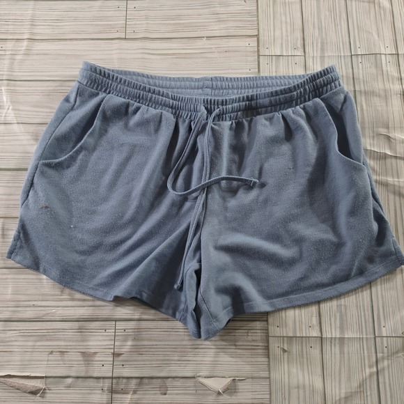 Lucky Brand Pants - Lucky Brand Womens Blue Lounge Shorts Elastic Drawstring Waist Pockets Size S